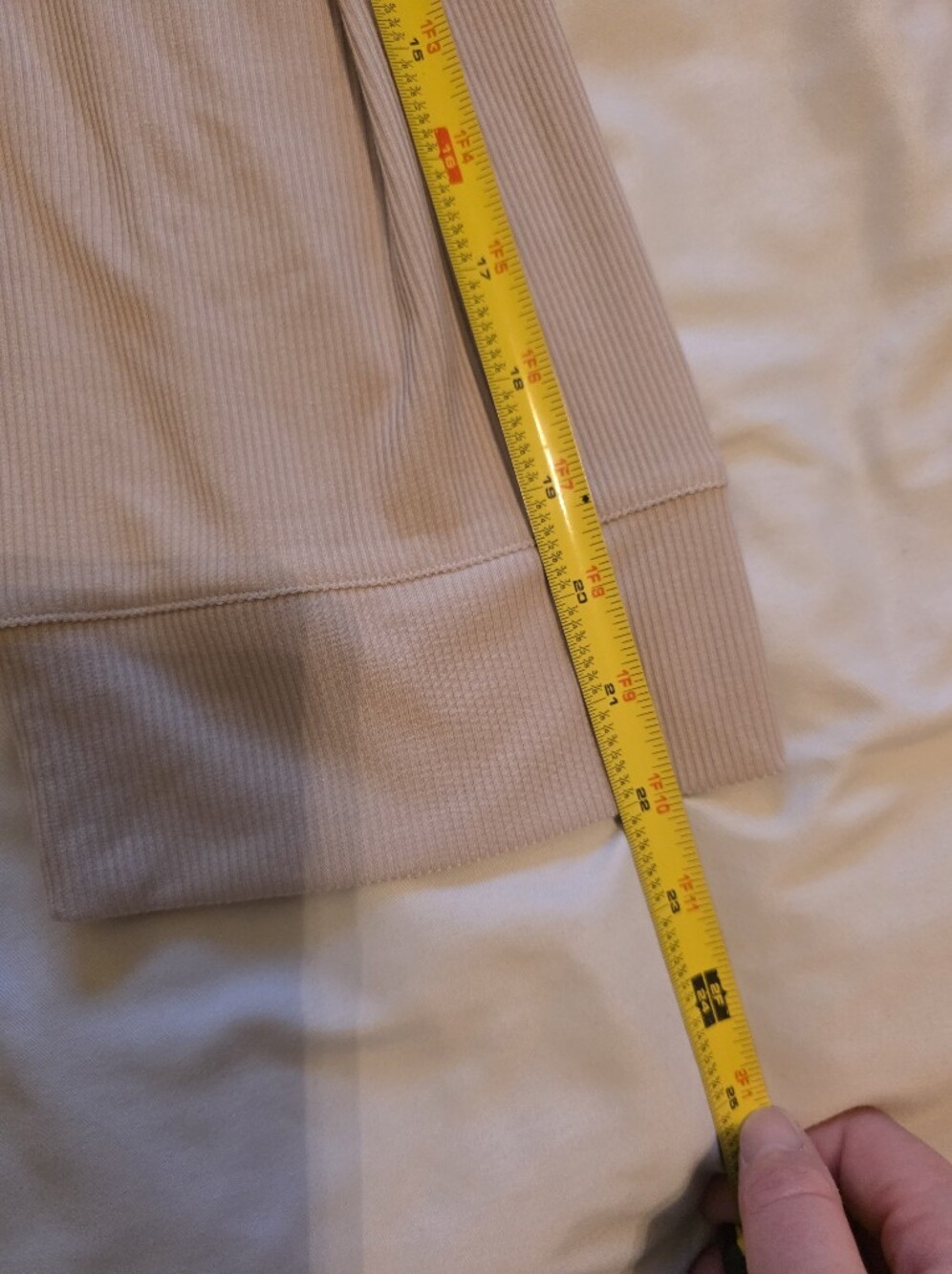 Skims Modal Ribbed Robe 2x Taupe - Picture 7 of 9